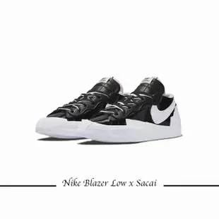 【NIKE 耐吉】Blazer Low x Sacai 黑白 男鞋 女鞋 聯名 男女段 DM6443-001