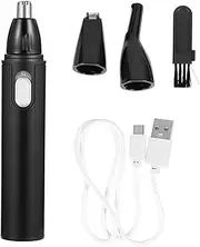 WOFASHPURET High-end Nose Hair Trimmer Set Electric Clipper for Eyebrows Beard Temple Ear Black Personal Care Tool