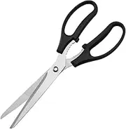Beatifufu 1Pc Stainless Steel Kitchen Shears Food Scissors for Meat Seafood and Herbs Heavy Duty Rustless Kitchen Tool for Home Cooking Black