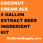 Coconut Cream Ale Homebrew 5 Gal Beer Extract Ingredient Kit - My Brew Supply