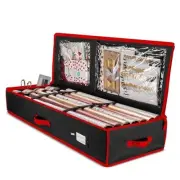 Christmas Storage Containers, 40 Inch Gift Wrap 600D Oxford Polyester black
