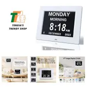 8 Inch Digital Clock Large Display Dementia Clocks with Day and Date for Seni...