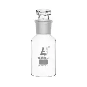 Eisco Labs 250ml Reagent Glass Bottle, Wide Mouth with Hexagonal Stopper