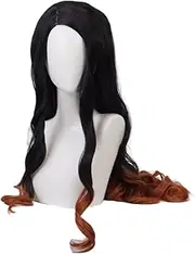 Hamish Kamado Nezuko Wig Nezuko Cosplay Wig with Wig Cap Heat Resistant Hair for Anime Cosplay for Holiday, Festival, Cosplay Party, Comic Exhibitions