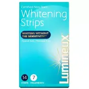 Lumineux Teeth Whitening Strips 14 Count Enamel Safe Non Toxic No Sensitivity