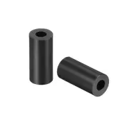 Nylon Round Spacer Washer 3.2mmx7mmx12mm Unthreaded for M3 Screws Black 100Pcs