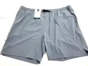 Members Mark Active Stretch Short 8" Inseam Gray 3XL NWT