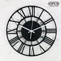 在飛比找momo購物網優惠-【OPUS 東齊金工】歐式鐵藝時鐘 / 靜音壁掛鐘 / 造型