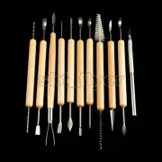 11pcs Clay Sculpting Set Wax Carving Pottery Tools Shapers Polymer Modeling