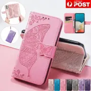 For Samsung S24 S23 S22 S21 S20 FE Ultra Plus Leather Wallet Case Flip Cover