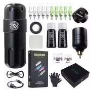 Tattoo Machine Kit Complete Pen Wireless Type-C Quickly Charge Battery Ink Set