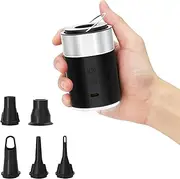 Electric Air Pump for Inflatables- 4000mAH Rechargeable Tiny Pump- Cordless Portable Air Pump with Camping Lantern, Quick-Fill Air Mattress Pump for Camping, Pool Floats