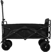 Collapsible Wagon Cart, 150L Large Capacity Outdoor Utility Cart, 330 Lb Load Bearing Utility Grocery Cart for Camping, Garden, Sports, Picnic, Shopping