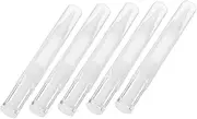 Luxshiny 5pcs Refillable Nail Cuticle Oil Brush Pen Transparent Essential Oil Applicator for Lip Gloss Nail Care Compact Leakproof Design for Home Salon Use