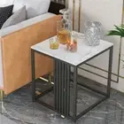 Square Side Table Living Room Sofa End Table Balcony Patio Deck Coffee Table Dec