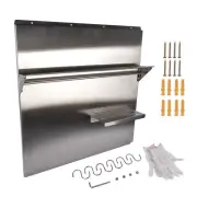 Backsplash Shelf Stainless Steel Kitchen Range Hood Wall Tile Shield Silver