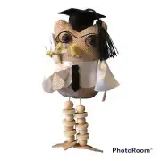 Graduate Owl Shelf Sitter with White Robe NEW NWT