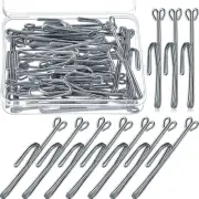 30 Pieces Metal Curtain Hooks Slip on Drapery Hooks Curtain Pins Slip on Drap...