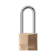Master Lock 40mm Brass Padlock with 2 Keys Long Shackle 140EURDLH