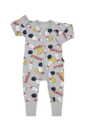 Bonds Baby Long Sleeve Zip Zippy Wondersuit Romper size 0000 000 00 0 1 2 Grey