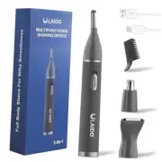 Nose Ear Hair Trimmer for Men, Rechargeable 3 in 1 Hair Trimmers for Nose Ear