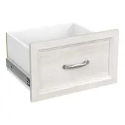 ClosetMaid Drawer Kit Traditional Soft-Close Glides 10" x 17" Bleached Walnut