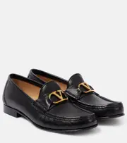 [Valentino Garavani] Valentino Garavani VLogo Signature leather loafers AU 9 black