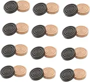 FOYTOKI Wooden Checkers Pieces Set of 24 Chess Pieces for Chess for Board Game Lovers