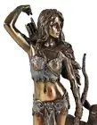 10" Artemis Greek Mythology Goddess of Hunt Moon Chastity Statue Bronze Finish