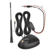 Car FM/AM GPS Roof Radio Antenna with Amplifier 5m SMA DIN Connector for Pioneer