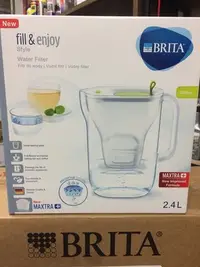 在飛比找Yahoo奇摩拍賣-7-11運費0元優惠優惠-【BRITA 德國】STYLE、XL、2.4L、濾水壺/綠色