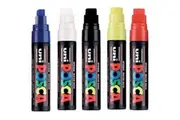 Uni Pc-17K Posca Poster Marker Extra Broad Chisel Tip 15Mm Assorted Box 5