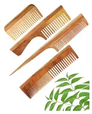 Neem Comb, Wooden Comb for Men, Women