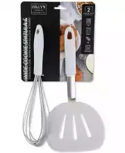 Brooklyn Steel Co. Whisk Cookie Spatula Set Grey
