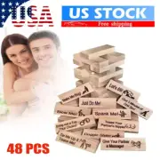 Stacking Block Tower Game Date Toy Adult Couples Wood Tumbling Tower Game