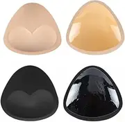 [yesSMI] Double-Sided Sticky Push-Up Bra Inserts, 2 Pair Self-Adhesive Inserts Bra Pads Inserts Push Up Pads,Silicone Bra Inserts Breast Lift Insert Pad for Women or Girls