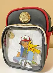 Pokemon Ash & Pikachu Pin Display Crossbody Bag - BoxLunch Exclusive - NWOT