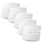 TP-Link EAP245(5-pack) AC1750 Wireless MU-MIMO Gigabit Ceiling Mount Access Point, 1300/450 Mbps, Omada, MU-MIMO, POE Adapters Not Included (LS)