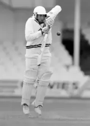 Andy Moles batting for Warwickshire circa 1990 Old Cricket Photo