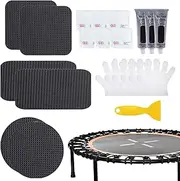 Trampoline Patch Kit | High Strength Trampoline Repair Patch Kit with Gloves Glue,Long-Lasting Fix, Multi-Purpose Trampoline Net Repair Kit for Tears or Holes in a Trampoline Mat