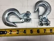 (Pack of 2) Unbranded BD-A8016375 5/16" Clevis Slip Hooks With Latch Brand New