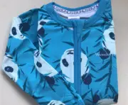 BONDS Zippy Wondersuit Blue Panda Bear & Bamboo Size 1 ( 12 - 18 Months ) NEW