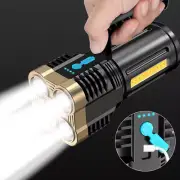 Super Bright 1500000LM LED Torch Tactical Flashlight USB Rechargeable✲