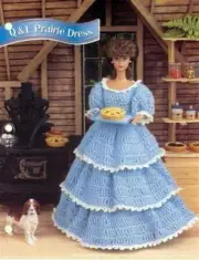 NEW ANNIES FASHION DOLL CROCHET CLUB Q&E PRAIRIE DRESS PATTERN OOP