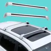 2Pc Fits for Ford Edge 2015-2020 Lockable Roof Rail Rack Cross Bar