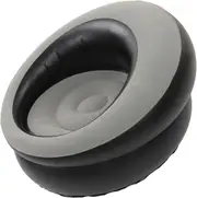 Foldable Flocking Air Sofa Inflatable Chair, Outdoor Lazy Sofa Couch Beanless Bag Chair, Portable Couch for Hiking, Camping & Picnic (Grey)