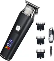 Cordless Hair Clipper, Clip for Hair Cutting - Hair Cupping Clipper for Men | Cordless Rechargeable Waterproof Precision Trimmer Shaver Kit for Bald Head Bikini Back Leg Arm Pit Gym Salon Prison