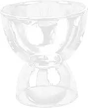 FELTECHELECTR Elegant Glass Aetizers Cup Dessert Cups Ice Cream Holder for High Dessert Serving