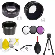 2.2X TELEPHOTO ZOOM LENS + FISHEYE LENS + MACRO LENS + FILTERS FOR NIKON P5000
