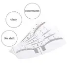 10/50/100Pcs Microblading Disposable Tattoo Ruler Sticker Stencils Eyebrow